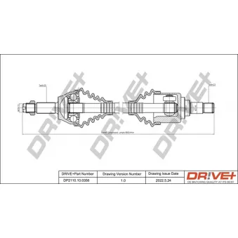 Arbre de transmission Dr!ve+ DP2110.10.0356