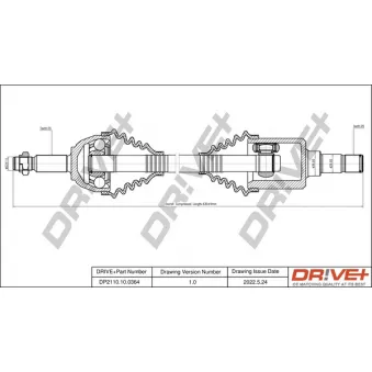 Arbre de transmission Dr!ve+ DP2110.10.0364