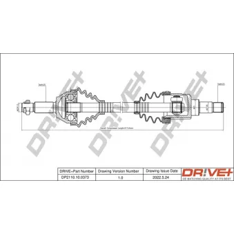 Arbre de transmission Dr!ve+ DP2110.10.0373