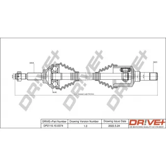 Arbre de transmission Dr!ve+ DP2110.10.0374