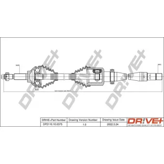 Arbre de transmission Dr!ve+ DP2110.10.0375
