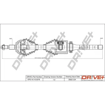 Arbre de transmission Dr!ve+ DP2110.10.0376