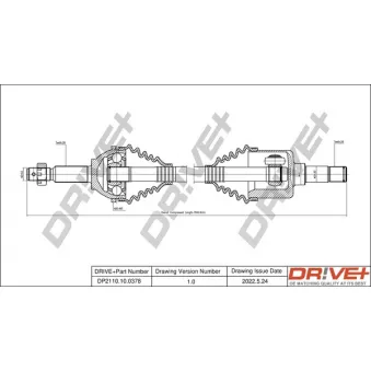 Arbre de transmission Dr!ve+ DP2110.10.0378