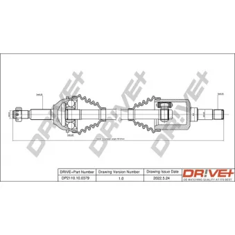 Arbre de transmission Dr!ve+ DP2110.10.0379