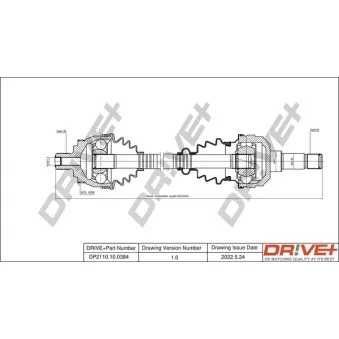 Arbre de transmission Dr!ve+ DP2110.10.0384