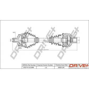 Arbre de transmission Dr!ve+ DP2110.10.0386