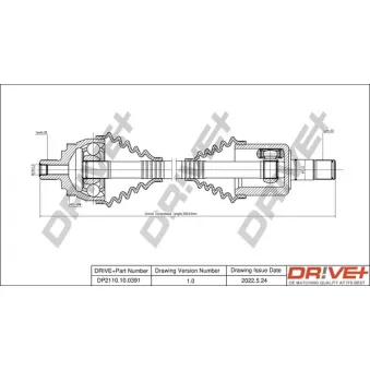 Arbre de transmission Dr!ve+ DP2110.10.0391