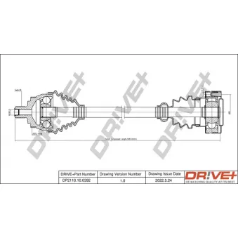 Arbre de transmission Dr!ve+ DP2110.10.0392