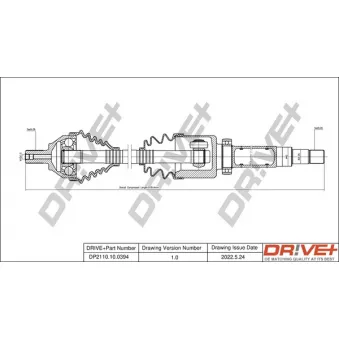 Arbre de transmission Dr!ve+ DP2110.10.0394