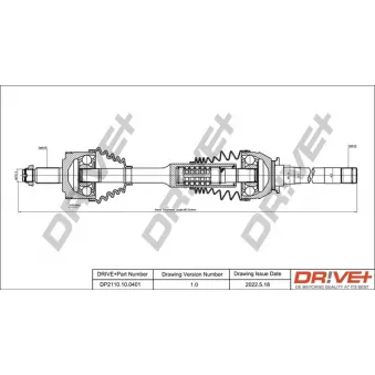 Arbre de transmission Dr!ve+ DP2110.10.0401