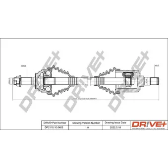 Arbre de transmission Dr!ve+