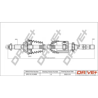 Arbre de transmission Dr!ve+ DP2110.10.0406