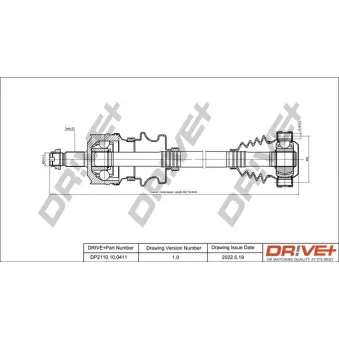 Arbre de transmission Dr!ve+ DP2110.10.0411
