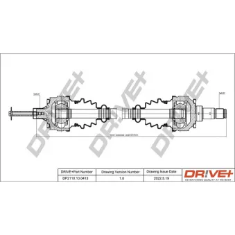 Arbre de transmission Dr!ve+ DP2110.10.0413