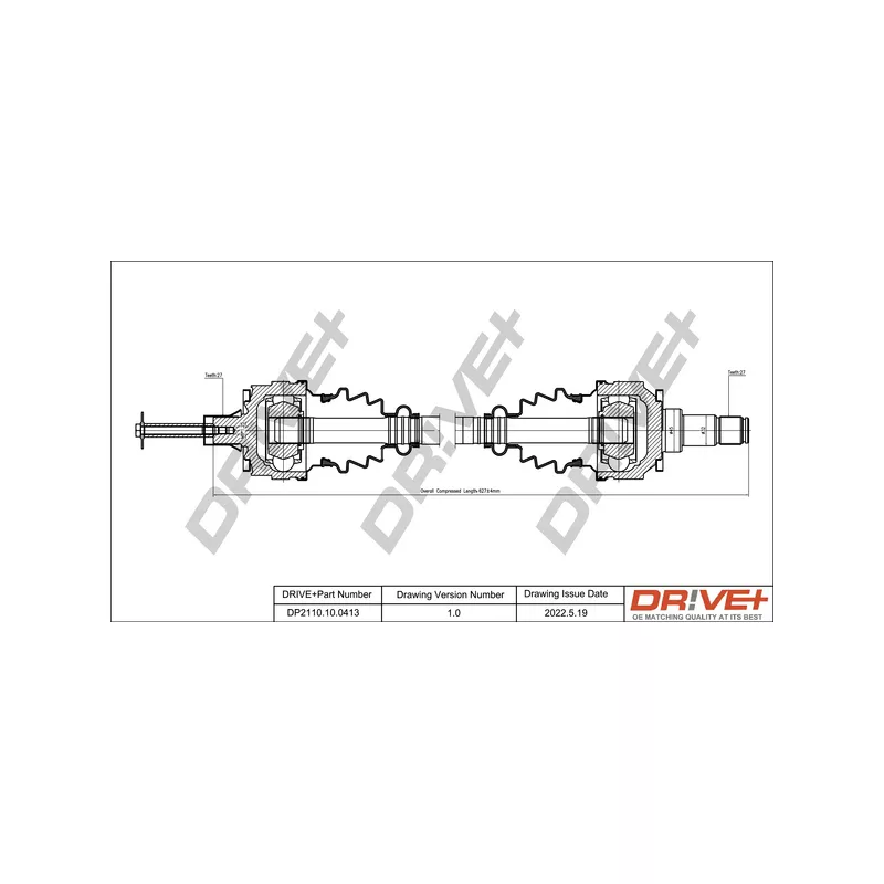 Arbre de transmission Dr!ve+ DP2110.10.0413