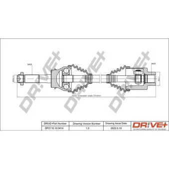 Arbre de transmission Dr!ve+ DP2110.10.0414