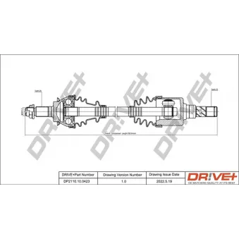 Arbre de transmission Dr!ve+ DP2110.10.0423
