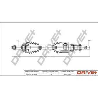 Arbre de transmission Dr!ve+ DP2110.10.0435