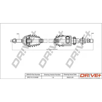 Arbre de transmission Dr!ve+ DP2110.10.0436