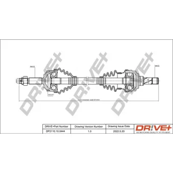 Arbre de transmission Dr!ve+ DP2110.10.0444