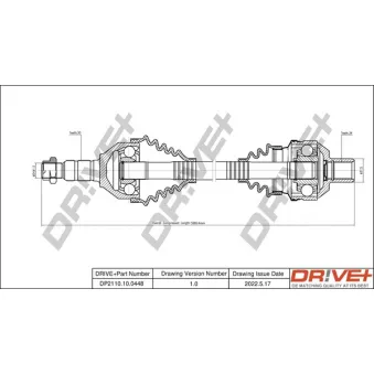 Arbre de transmission Dr!ve+ DP2110.10.0448