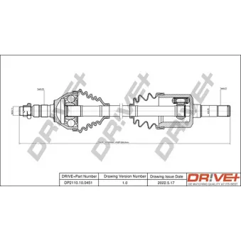Arbre de transmission Dr!ve+ DP2110.10.0451