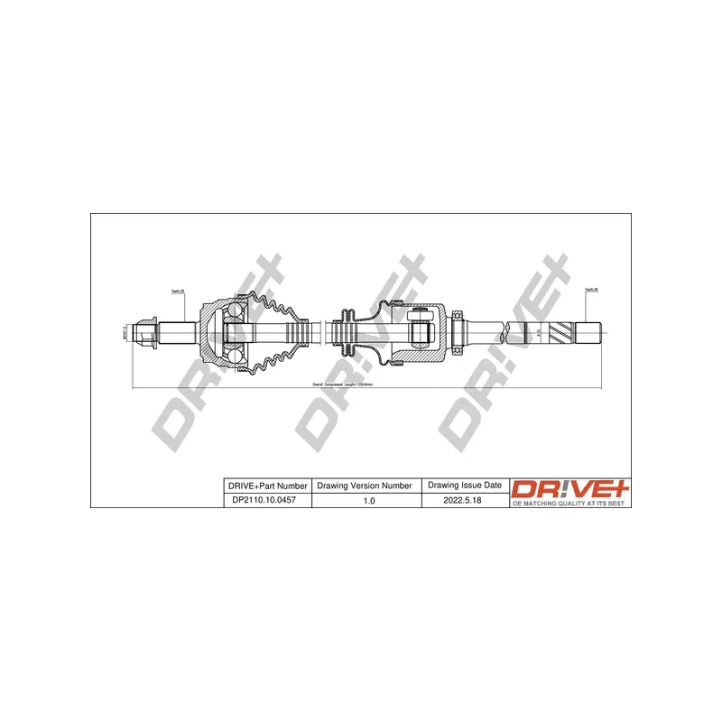 Arbre de transmission Dr!ve+ DP2110.10.0457