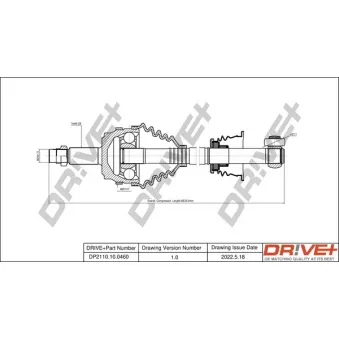 Arbre de transmission Dr!ve+ DP2110.10.0460