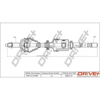 Arbre de transmission Dr!ve+ DP2110.10.0463