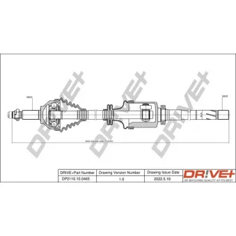 Arbre de transmission Dr!ve+ DP2110.10.0465