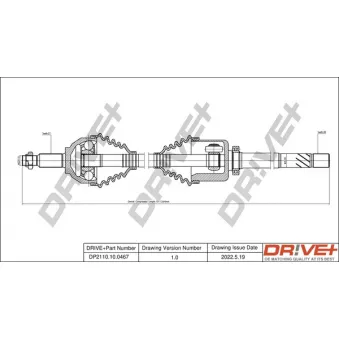 Arbre de transmission Dr!ve+ DP2110.10.0467