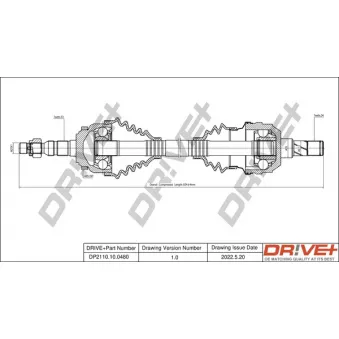 Arbre de transmission Dr!ve+ DP2110.10.0480
