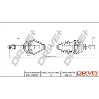 Arbre de transmission Dr!ve+ DP2110.10.0482