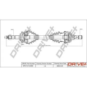 Arbre de transmission Dr!ve+ DP2110.10.0484