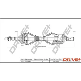 Arbre de transmission Dr!ve+ DP2110.10.0486