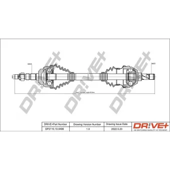 Arbre de transmission Dr!ve+ DP2110.10.0496