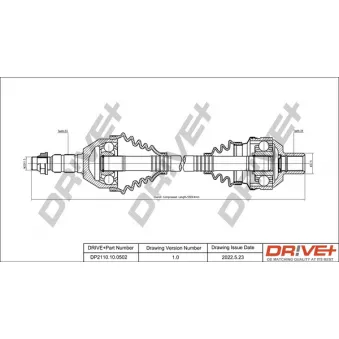Arbre de transmission Dr!ve+