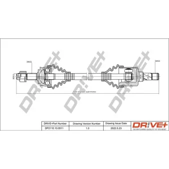 Arbre de transmission Dr!ve+ DP2110.10.0511