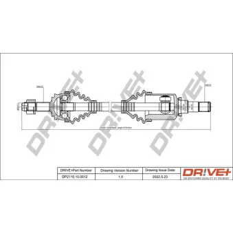 Arbre de transmission Dr!ve+ DP2110.10.0512