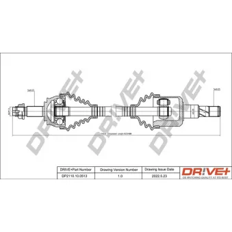 Arbre de transmission Dr!ve+ DP2110.10.0513