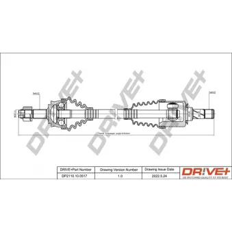 Arbre de transmission Dr!ve+ DP2110.10.0517