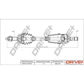 Arbre de transmission Dr!ve+ DP2110.10.0518