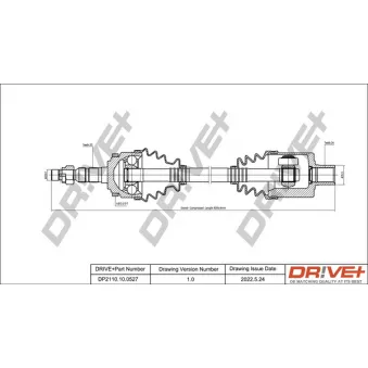 Arbre de transmission Dr!ve+ DP2110.10.0527