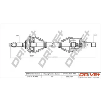 Arbre de transmission Dr!ve+ DP2110.10.0540