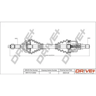 Arbre de transmission Dr!ve+ DP2110.10.0542