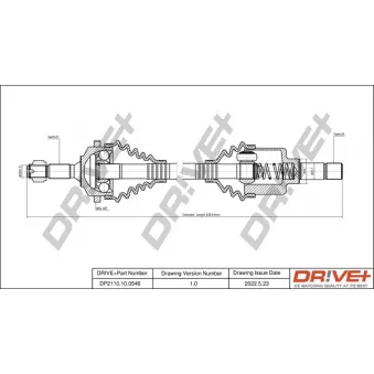 Arbre de transmission Dr!ve+ DP2110.10.0546
