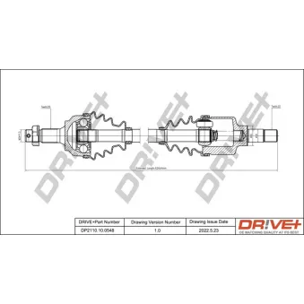 Arbre de transmission Dr!ve+ DP2110.10.0548