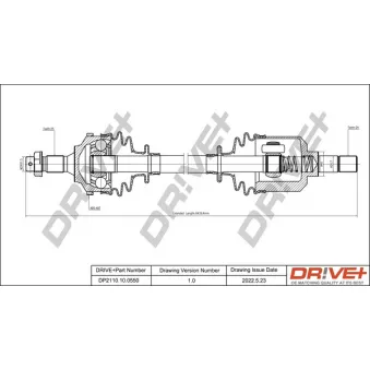 Arbre de transmission Dr!ve+