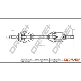 Arbre de transmission Dr!ve+ DP2110.10.0552