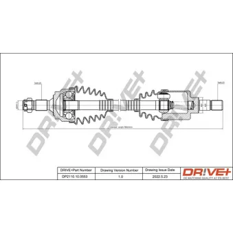 Arbre de transmission Dr!ve+ DP2110.10.0553
